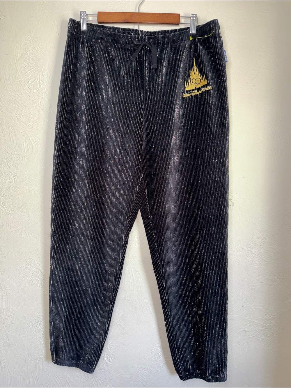 Disney Parks Spirit Jersey 50th Anniversary Velour‎ Jogger Pants Large